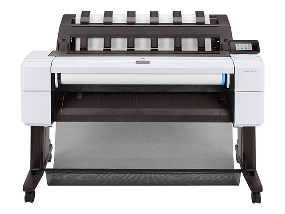 Vue de face imprimante grand format HP DesignJet T1600 36-in Printer