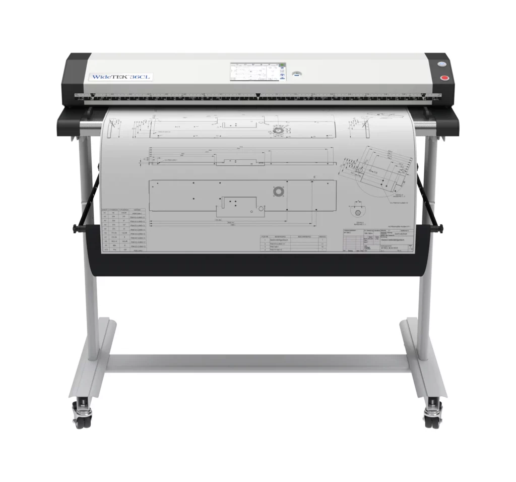 Scanner CCD graphique grand format 36 pouces (91,4 cm), ultra rapide, haute résolution et large gamut de couleur , autonome avec son contrôleur intégré, numérisation vers réseau ou clé USB, productif, facile à utiliser, compatible avec tous les systèmes d'exploitation (Linux, Mac OS, Windows).